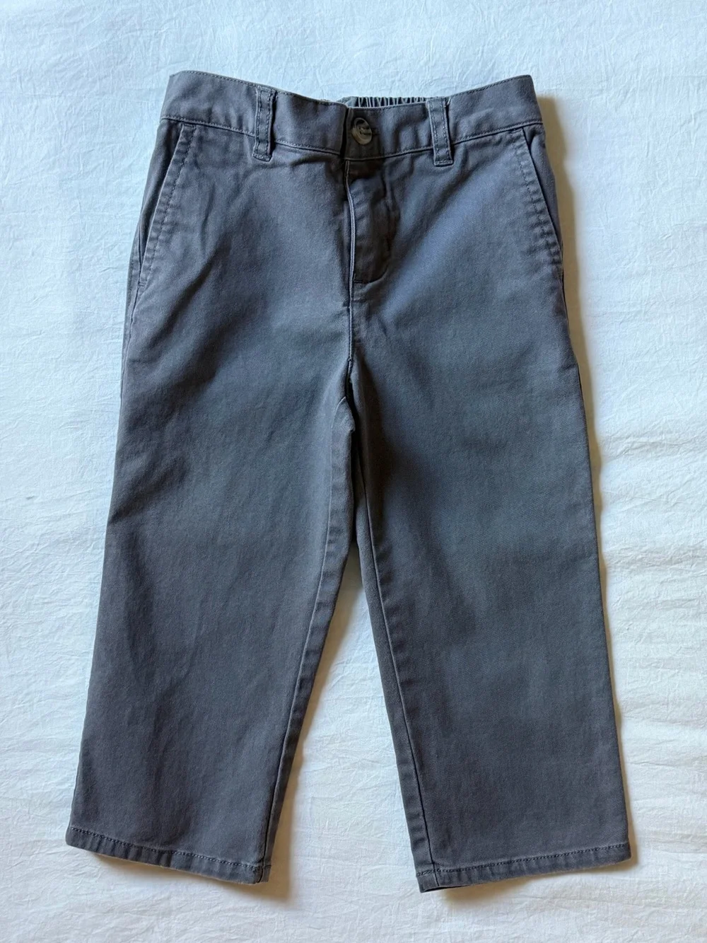 Ralph Lauren Baby Boys Gray Chino Pants 24M Classic Straight Leg